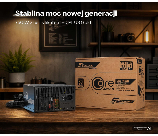 Seasonic Core GC 750W 80 Plus Gold ATX 3.1 - 1603314 - zdjęcie 12